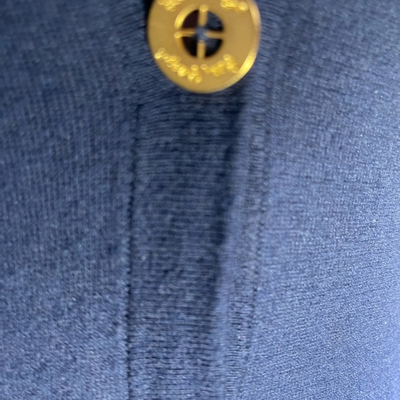 Lilly Pulitzer navy long sleeve cardigan. Gold hardware. Size XS - Picture 4 of 8